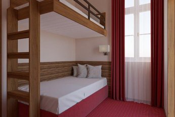 EA Hotel Sonata**** - quadruple room with bunk bed